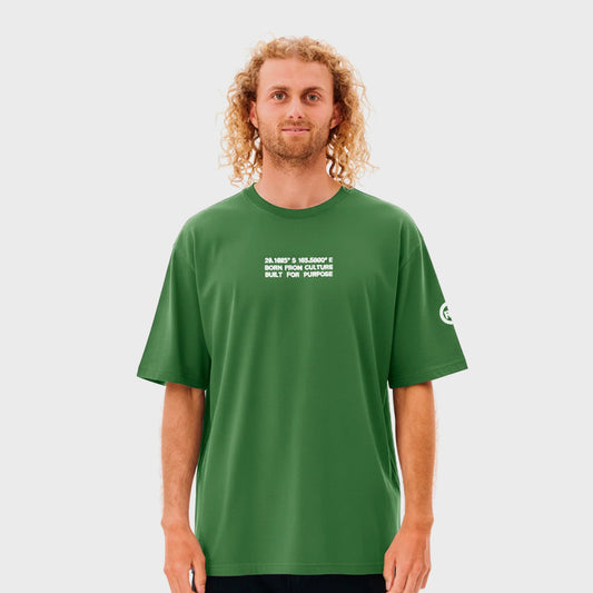 REMERA RIP CURL OVERSIZE CULTURE GREEN