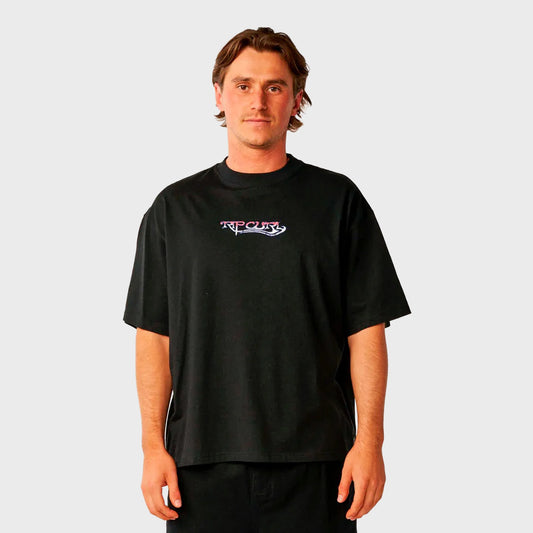REMERA RIP CURL BOXY LIQUID TRIPS BLACK