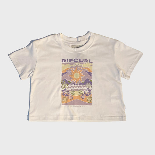 REMERA RIP CURL CROP DUNE WHITE