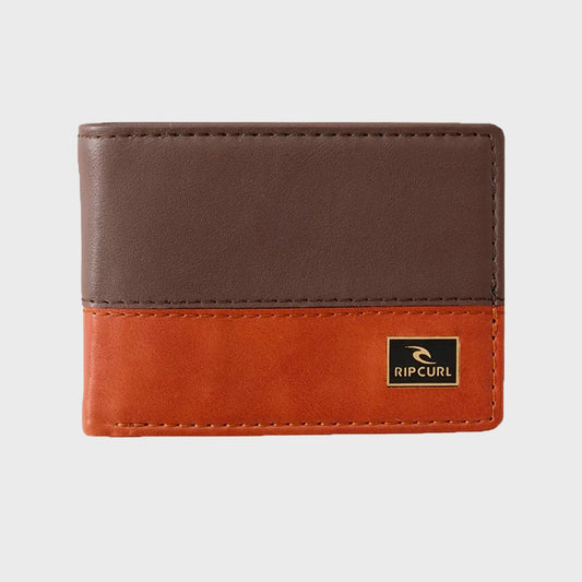 BILLETERA RIP CURL SLIM CORP BROWN ORANGE