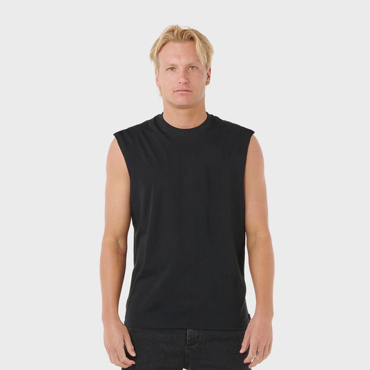 MUSCULOSA RIP CURL LOOSE PLAIN BLACK