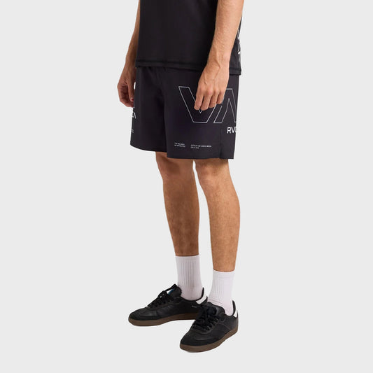 Short RVCA Deportivo Yogger 2 In 1 17 Black