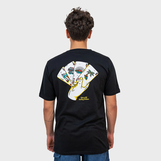 Remera Tibp Poker para Hombre urbana negro