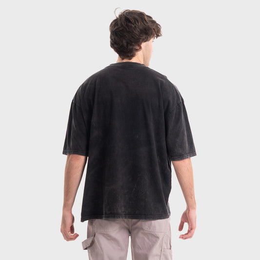 Remera Tibp loose fit iso washed boxy negra gris unisex