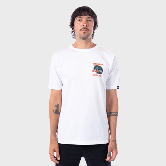 Remera Tibp Panther para Hombre urbana blanco