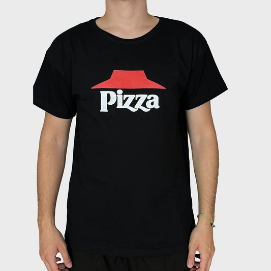 REMERA PIZZA HUT LOGO BLACK