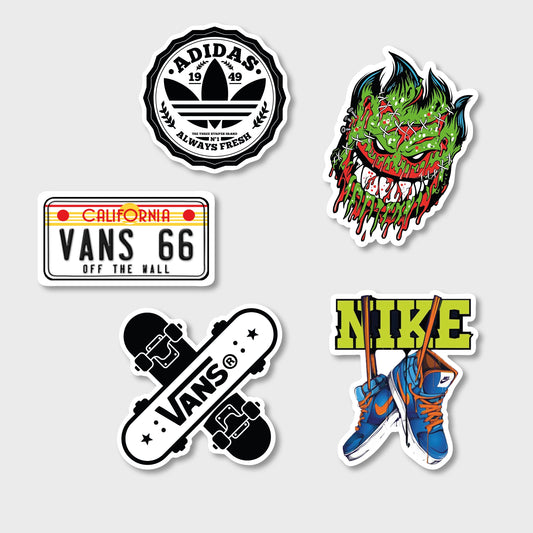 KIT DE CALCOS XL PACK X 5 F VINILO MATE