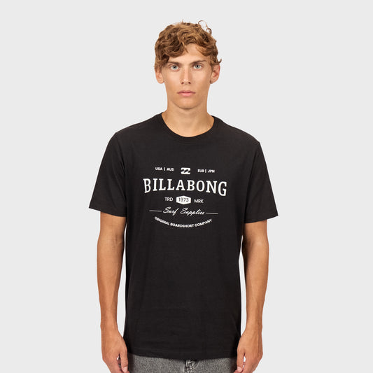 Remera Billabong South Runner Tee Negro Hombre