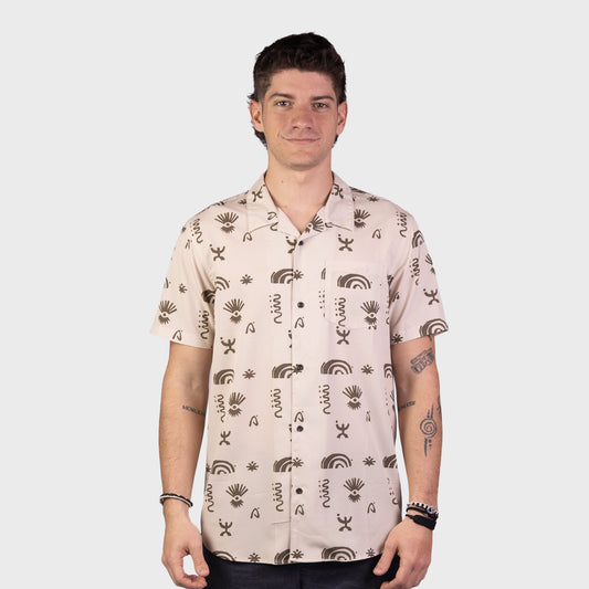 Camisa Althon Icons Shirt Beige