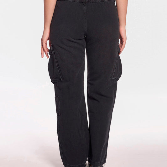 JEAN VOLCOM MID CARGO BLACK K2
