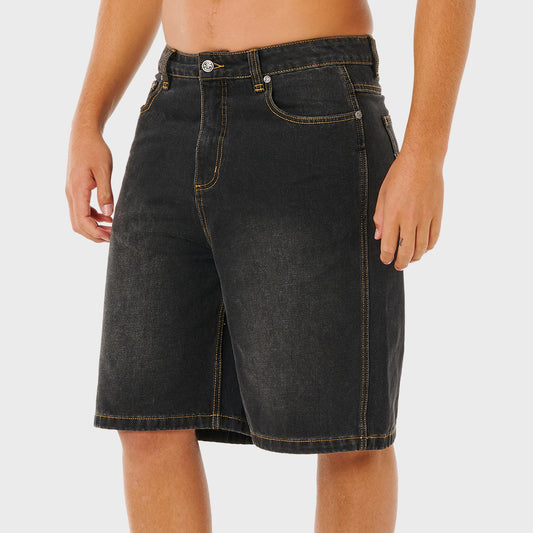 Bermuda Rip Curl Baggy Vintage 23″ Negro hombre