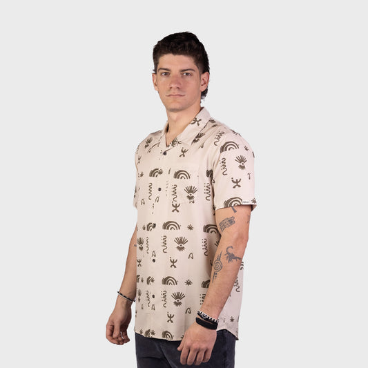 Camisa Althon Icons Shirt Beige