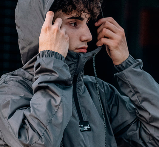 Anorak Tibp Campismo Hombre gris negro