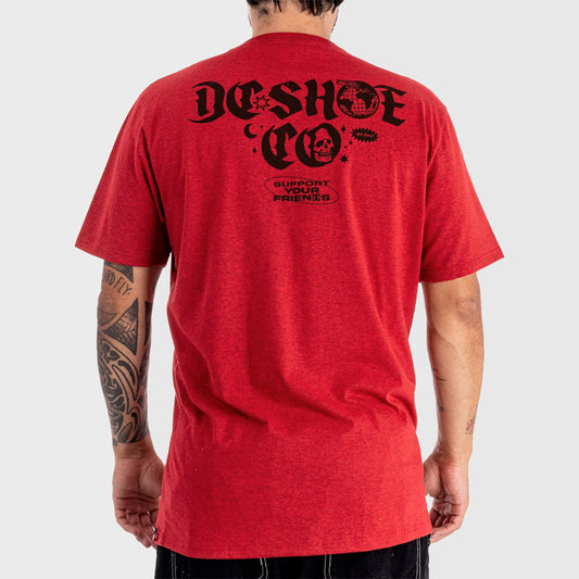 REMERA DC FRIENDS HTR (ROJ)