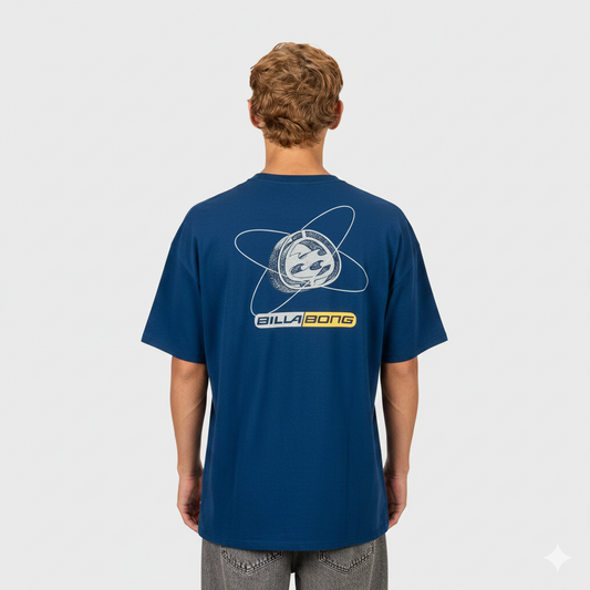 Remera Billabong Atomic Spec Over Tee Azul Hombre