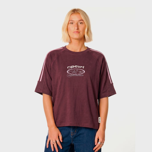 Remera Rip Curl Boxy Bells bordo