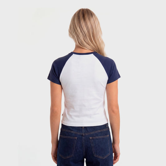 Remera Rip Curl Baby Rib Search Blanco