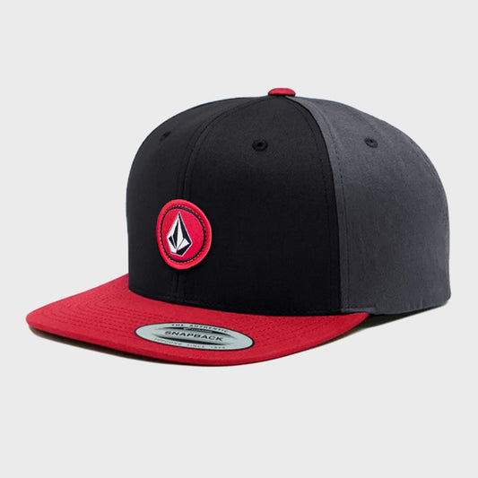 GORRA VOLCOM FLEXFIT QUARTER TWILL XFIT BLACK RED
