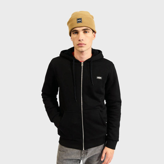Campera Billabong journey sherpa zip hood hombre negra