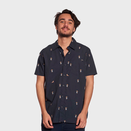CAMISA MC RIP CURL HULA BEACH NAVY K2