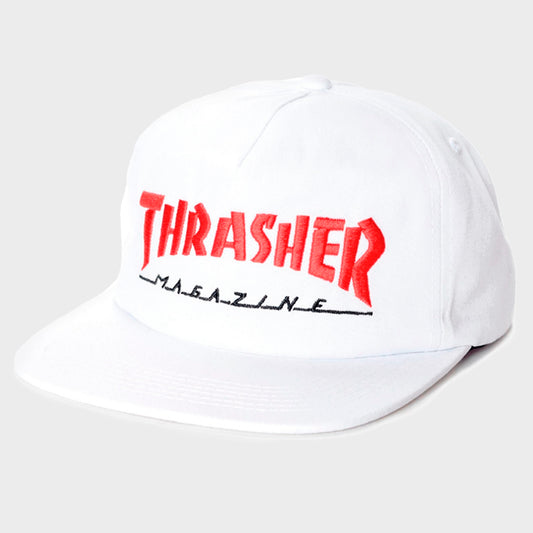 GORRA THRASHER MAGAZINE WHITE