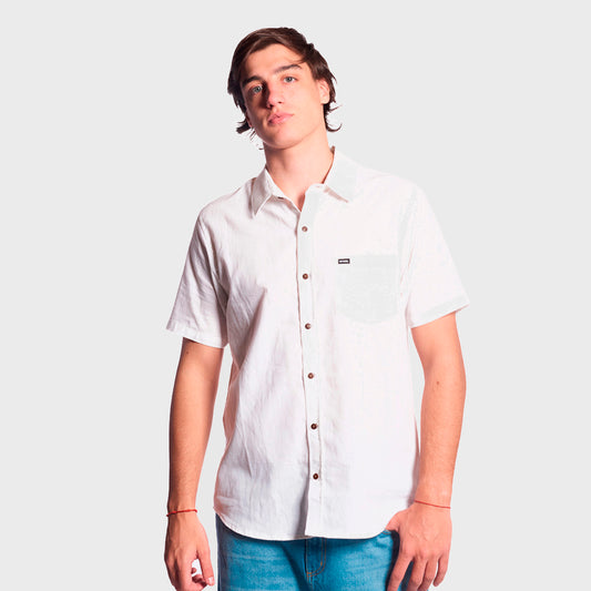 CAMISA MC RIP CURL PLAIN WHITE