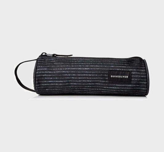 CARTUCHERA QUIKSILVER PENCIL PRINT BLACK ORANGE