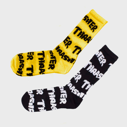 MEDIAS THRASHER LONG A X2 BLACK YELLOW
