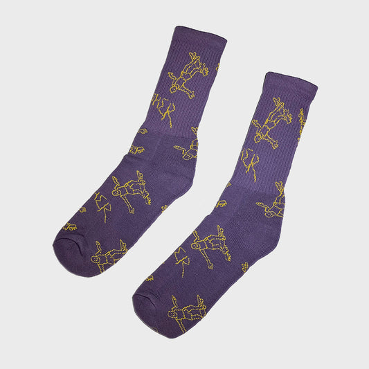 MEDIAS THRASHER GONZO STICK VIOLET YELLOW