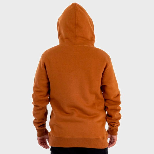 Buzo Quiksilver All Lined Up Marrón Hombre Algodón Estilo Surf Urbano Casual