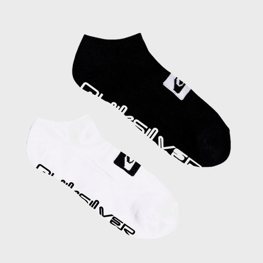 MEDIAS QUIKSILVER OMNI LOGO ANKLE B&W PACK*2