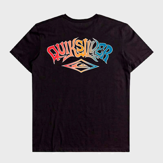 REMERA QUIKSILVER WILD STYLE BLACK BOYS