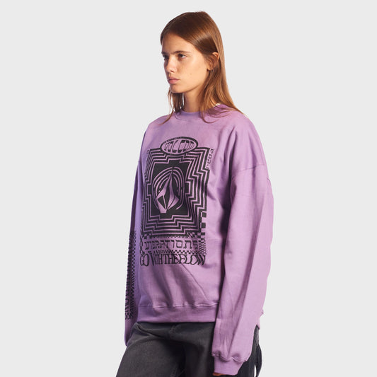 Buzo Volcom Crew Over Stone Magic Violeta Mujer