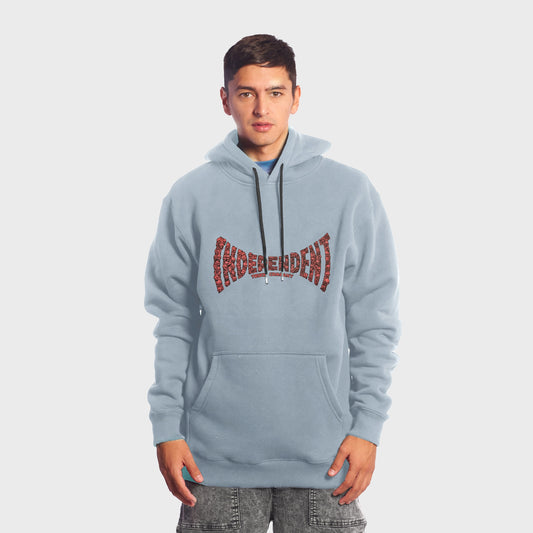 BUZO INDEPENDENT SKULL LOGO GREY