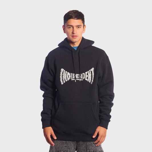 BUZO INDEPENDENT SKULL LOGO BLACK