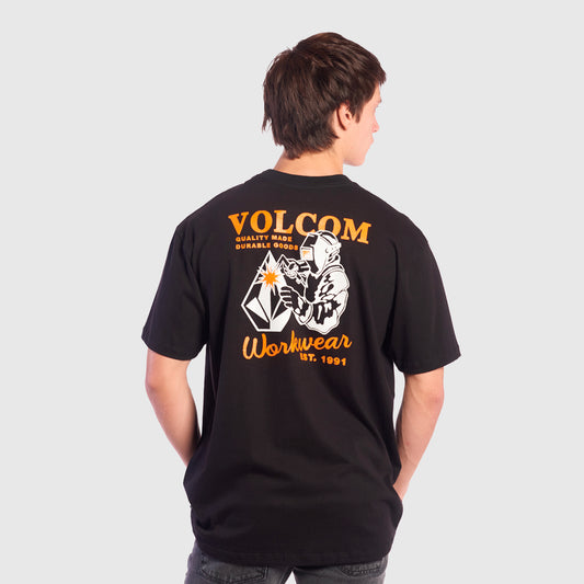 REMERA VOLCOM RELAX OVER WORK BLACK