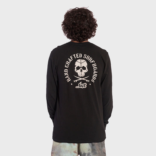 CAMISETA LOST ML PRINT BLACK