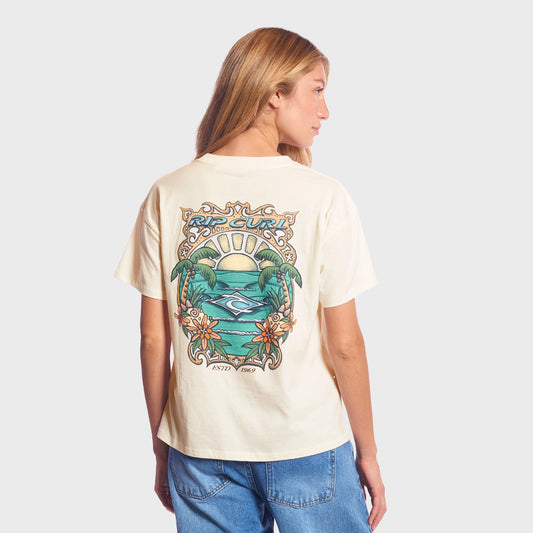REMERA RIP CURL VACATION WHITE