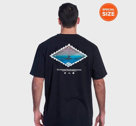 REMERA RIP CURL CLASSIC SPECIAL SIZE BLACK - Cross the line