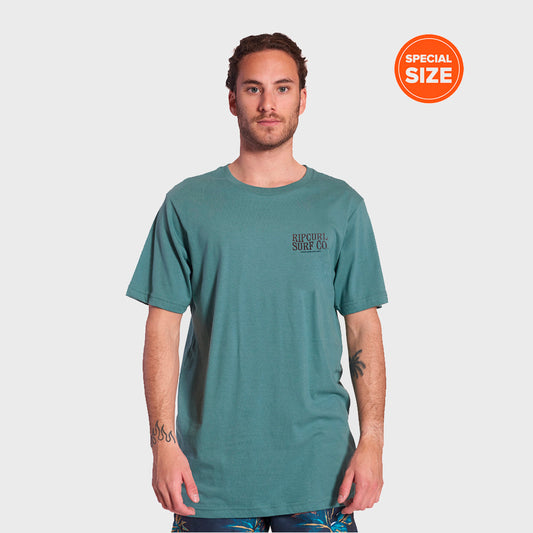 REMERA RIP CURL RELAX CLASSIC SPECIAL SIZE GREEN II