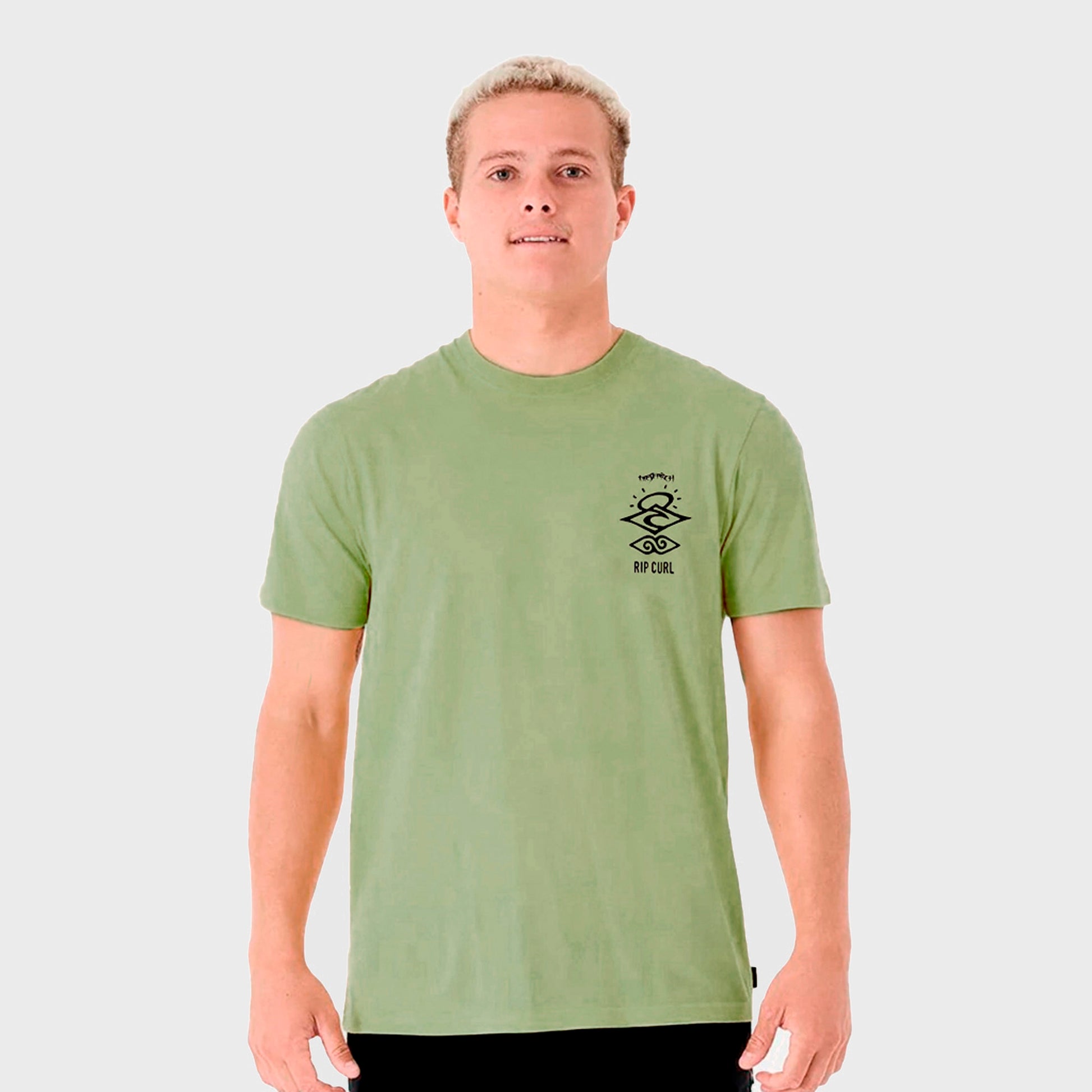 REMERA RIP CURL SEARCH YELLOW N7 - Cross the line