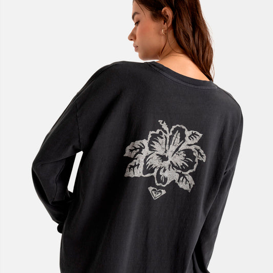 CAMISETA ROXY LOVE SUNSET SURF A BLACK - Cross the line