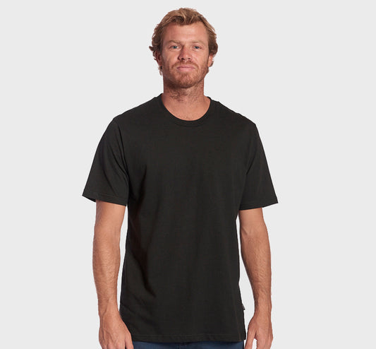 REMERA RIP CURL REGULAR BASIC PLAIN BLACK