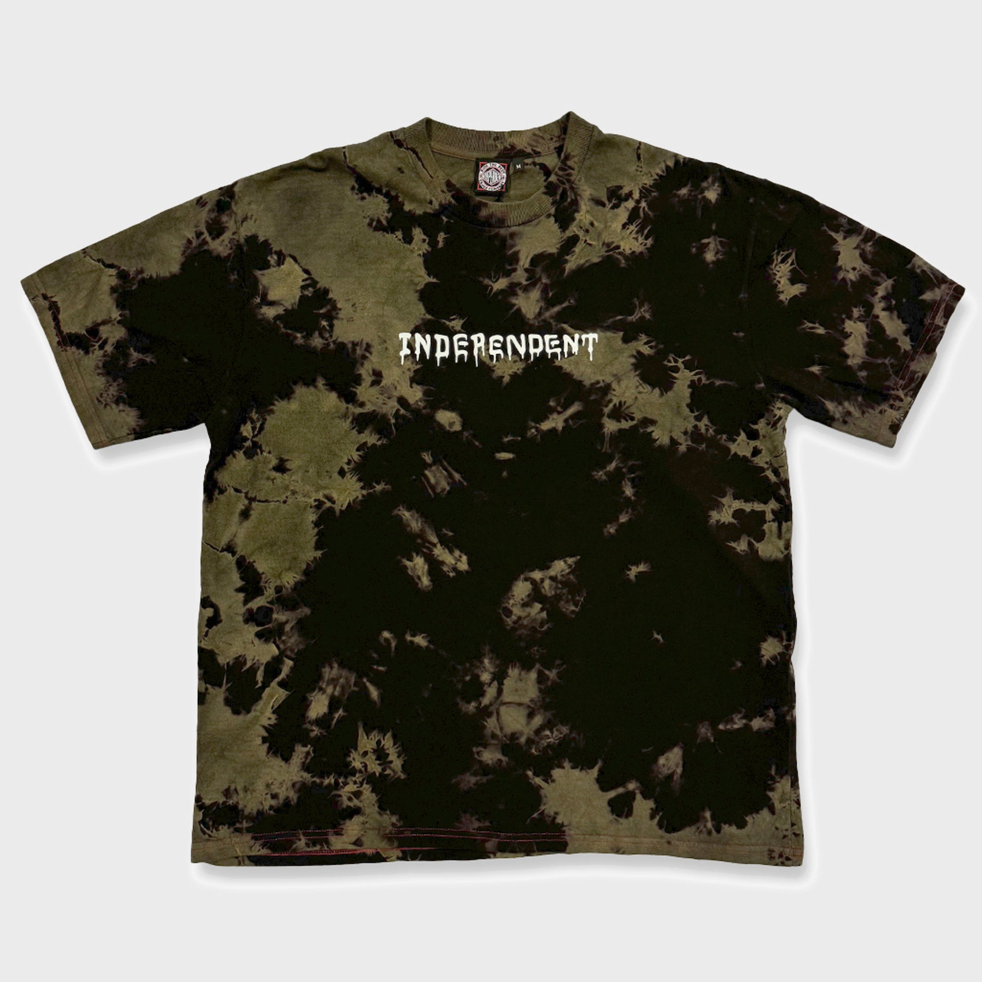 REMERA INDEPENDENT RELAX CROP BATIK BLACK YELLOW - Cross the line