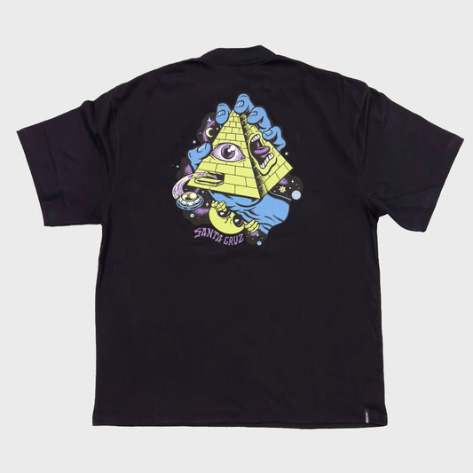 REMERA SANTA CRUZ RELAX OVER INVASION BLACK - Cross the line