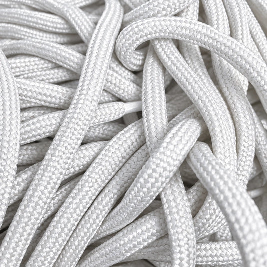 Cordones La Cordoneria Redondo Grueso W47 Blanco 1,30