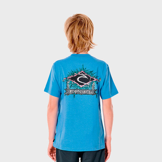 REMERA RIP CURL BLUE HA KIDS 3738