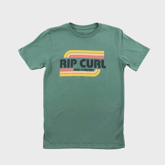 REMERA RIP CURL GREEN HF KIDS 3738