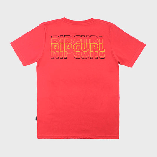 REMERA RIP CURL SURF REVIVAL RED IA KIDS 3738