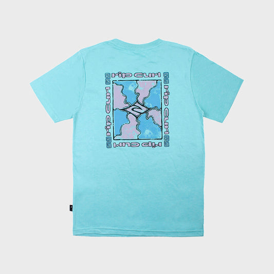 REMERA RIP CURL COSMIC TIDES LIGHT BLUE IH KIDS 3738